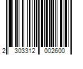 Barcode Image for UPC code 2303312002600