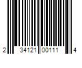 Barcode Image for UPC code 234121001114