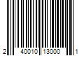 Barcode Image for UPC code 240010130001