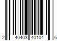 Barcode Image for UPC code 240403401046