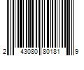 Barcode Image for UPC code 243080801819