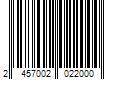 Barcode Image for UPC code 2457002022000