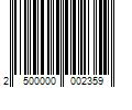 Barcode Image for UPC code 2500000002359