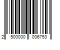 Barcode Image for UPC code 2500000006753