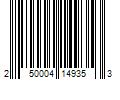 Barcode Image for UPC code 250004149353