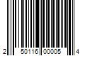 Barcode Image for UPC code 250116000054