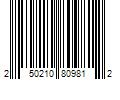 Barcode Image for UPC code 250210809812