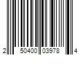 Barcode Image for UPC code 250400039784