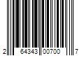 Barcode Image for UPC code 264343007007