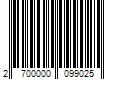 Barcode Image for UPC code 2700000099025