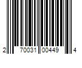 Barcode Image for UPC code 270031004494