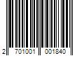 Barcode Image for UPC code 2701001001840