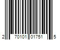 Barcode Image for UPC code 270101017515