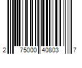 Barcode Image for UPC code 275000408037