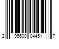 Barcode Image for UPC code 296600044517