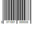 Barcode Image for UPC code 3011001000033