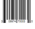 Barcode Image for UPC code 309974700030