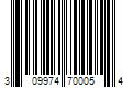 Barcode Image for UPC code 309974700054