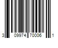 Barcode Image for UPC code 309974700061