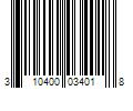 Barcode Image for UPC code 310400034018