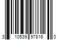 Barcode Image for UPC code 310539978160