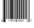 Barcode Image for UPC code 311670000017