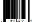 Barcode Image for UPC code 311917221045