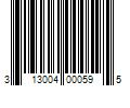 Barcode Image for UPC code 313004000595