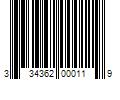 Barcode Image for UPC code 334362000119