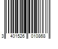 Barcode Image for UPC code 3401526010868