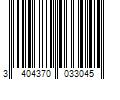 Barcode Image for UPC code 3404370033045