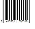 Barcode Image for UPC code 3413331000316