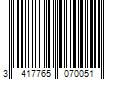 Barcode Image for UPC code 3417765070051