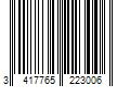 Barcode Image for UPC code 3417765223006