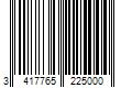 Barcode Image for UPC code 3417765225000