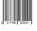 Barcode Image for UPC code 3417765260001