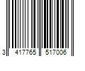 Barcode Image for UPC code 3417765517006