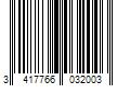 Barcode Image for UPC code 3417766032003