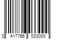 Barcode Image for UPC code 3417766033000