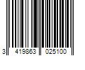 Barcode Image for UPC code 3419863025100