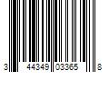 Barcode Image for UPC code 344349033658