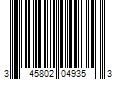 Barcode Image for UPC code 345802049353