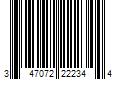 Barcode Image for UPC code 347072222344