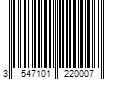 Barcode Image for UPC code 3547101220007