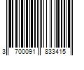 Barcode Image for UPC code 3700091833415