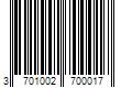 Barcode Image for UPC code 3701002700017