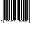 Barcode Image for UPC code 3701002700987