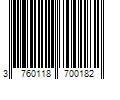 Barcode Image for UPC code 3760118700182