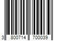 Barcode Image for UPC code 3800714700039