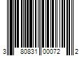 Barcode Image for UPC code 380831000722